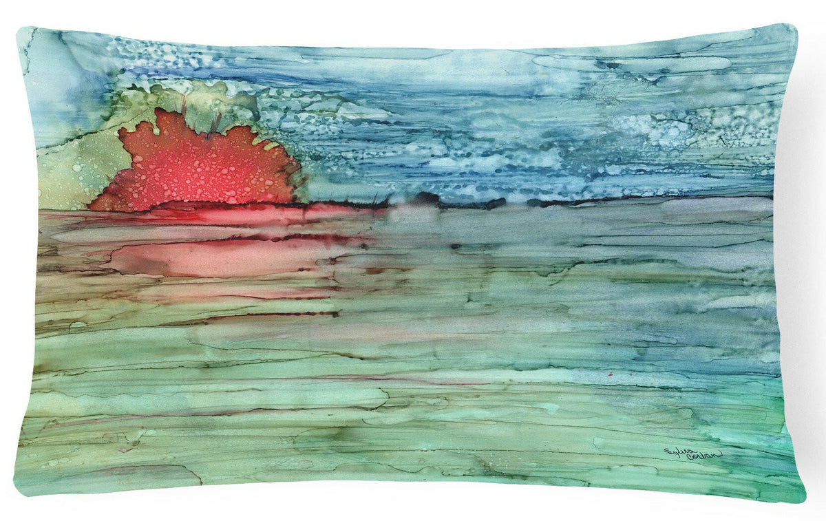Abstract Sunset on the Water Fabric Decorative Pillow 8984PW1216 by Caroline&#39;s Treasures