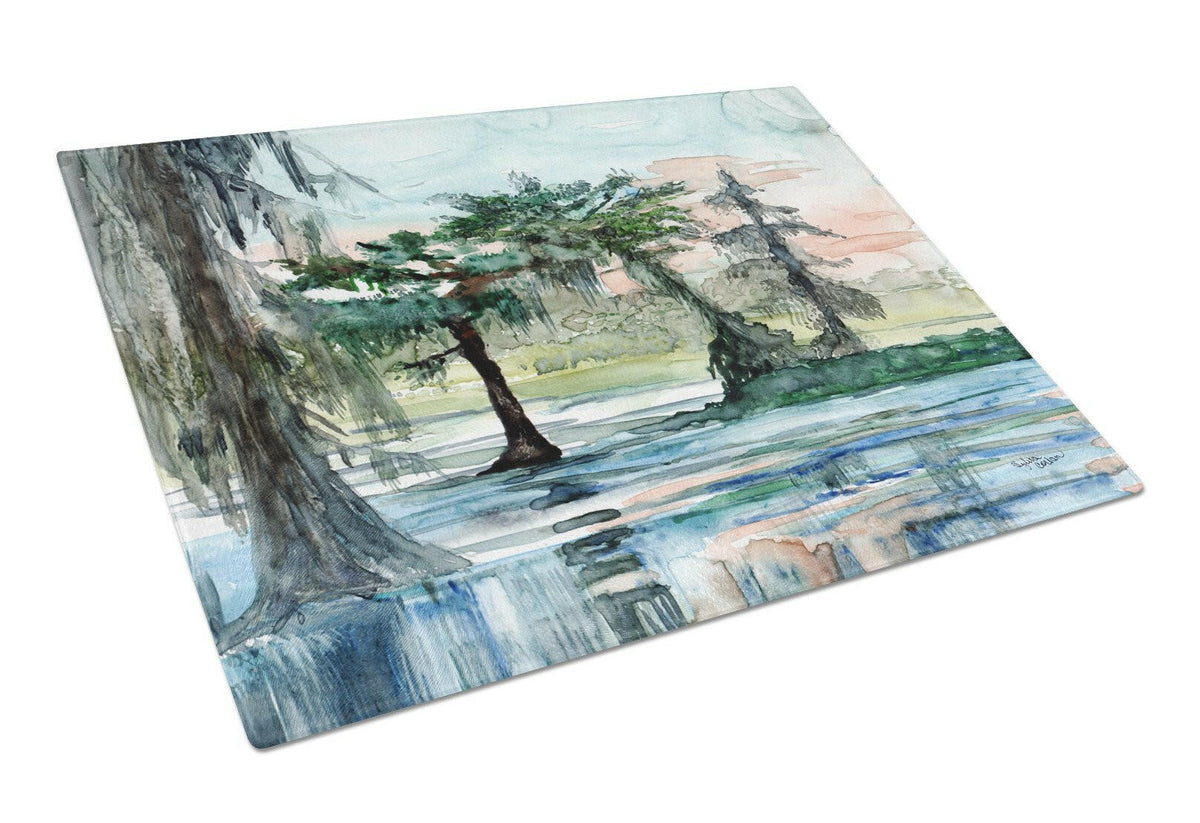 In the Swamp Glass Cutting Board Large 8985LCB by Caroline&#39;s Treasures