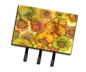 Abstract Flowers in Yellows and Oranges Leash or Key Holder 8986TH68