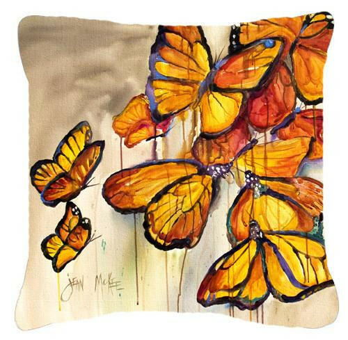 Butterflies Canvas Fabric Decorative Pillow JMK1220PW1414 by Caroline's Treasures