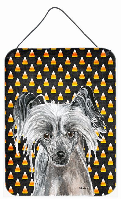 Chinese Crested Halloween Candy Corn Wall or Door Hanging Prints by Caroline&#39;s Treasures