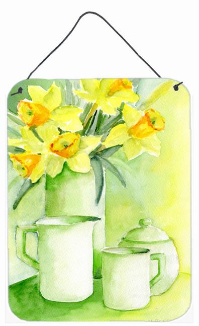 Yellow Daffodils by Maureen Bonfield Wall or Door Hanging Prints BMBO0970DS1216 by Caroline&#39;s Treasures