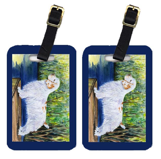 Pair of 2 Clumber Spaniel Luggage Tags by Caroline's Treasures