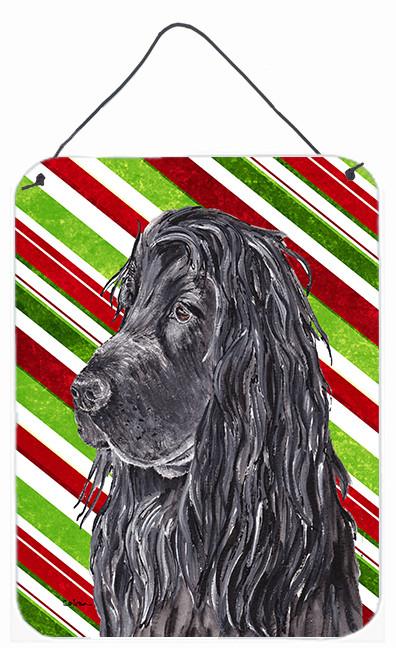 English Cocker Spaniel Candy Cane Christmas Wall or Door Hanging Prints by Caroline&#39;s Treasures