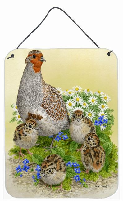 Partridge and Chicks Wall or Door Hanging Prints ASA2162DS1216 by Caroline's Treasures