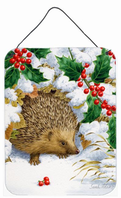 Hedgehog and Holly Wall or Door Hanging Prints ASA2030DS1216 by Caroline&#39;s Treasures