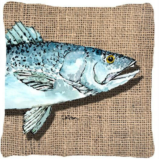 Speckled Trout Decorative Canvas Fabric Pillow - the-store.com