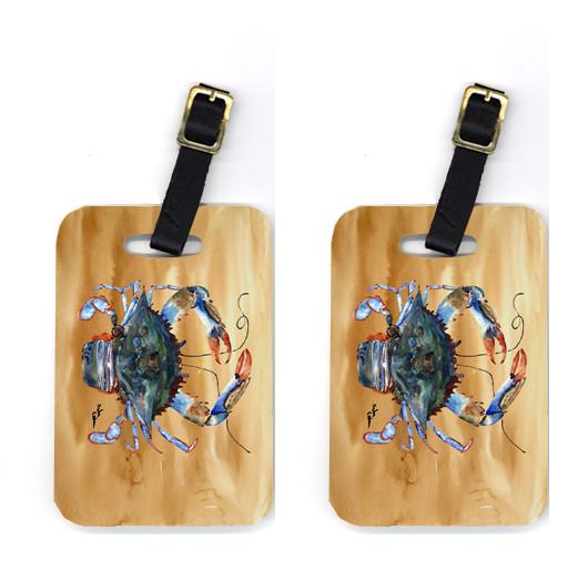 Pair of Crab Luggage Tags by Caroline's Treasures