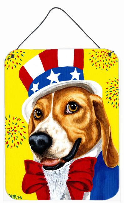Unble Sam&#39;s USA Beagle Wall or Door Hanging Prints AMB1337DS1216 by Caroline&#39;s Treasures