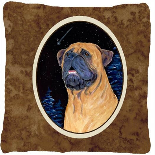 Bullmastiff Decorative   Canvas Fabric Pillow by Caroline's Treasures