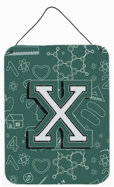 Caroline's Treasures Letter X Back to School Initial Wall or Door Hanging Prints CJ2010-XDS1216