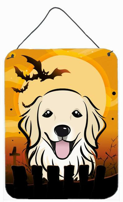 Caroline's Treasures Halloween Golden Retriever Wall or Door Hanging Prints BB1763DS1216