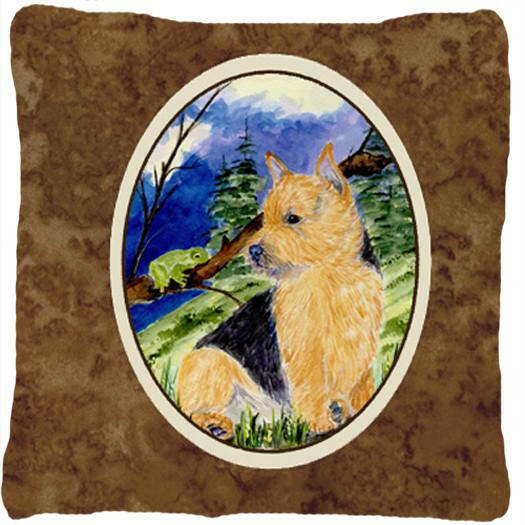 Norwich Terrier Decorative   Canvas Fabric Pillow by Caroline&#39;s Treasures