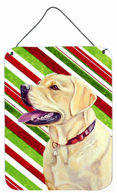 Labrador Candy Cane Holiday Christmas Wall or Door Hanging Prints by Caroline&#39;s Treasures
