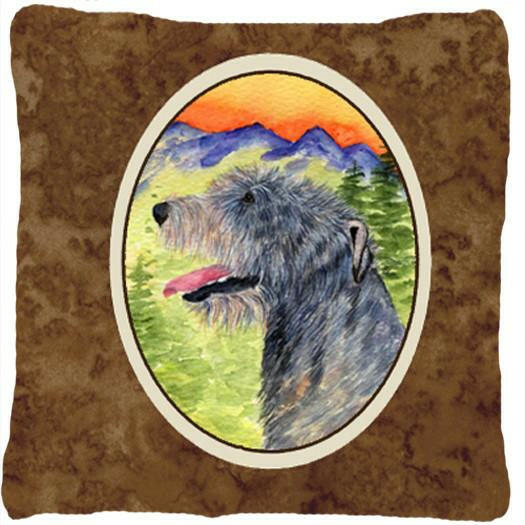 Irish Wolfhound Decorative   Canvas Fabric Pillow by Caroline&#39;s Treasures