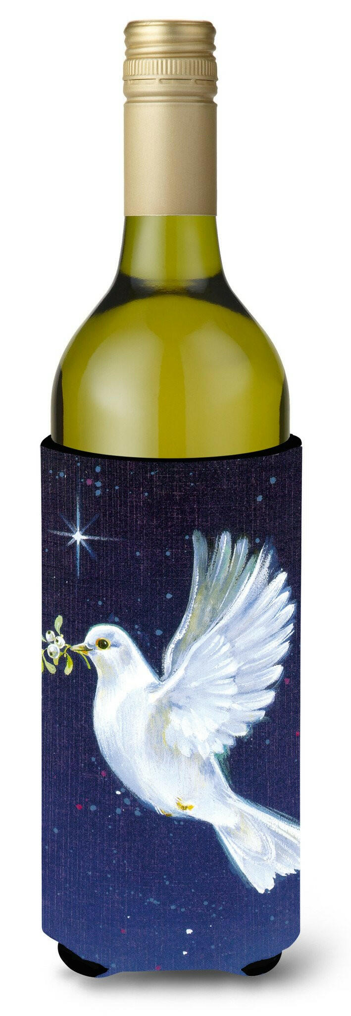 Peace Dove with the Olive Branch Wine Bottle Beverage Insulator Hugger AAH1624LITERK by Caroline&#39;s Treasures