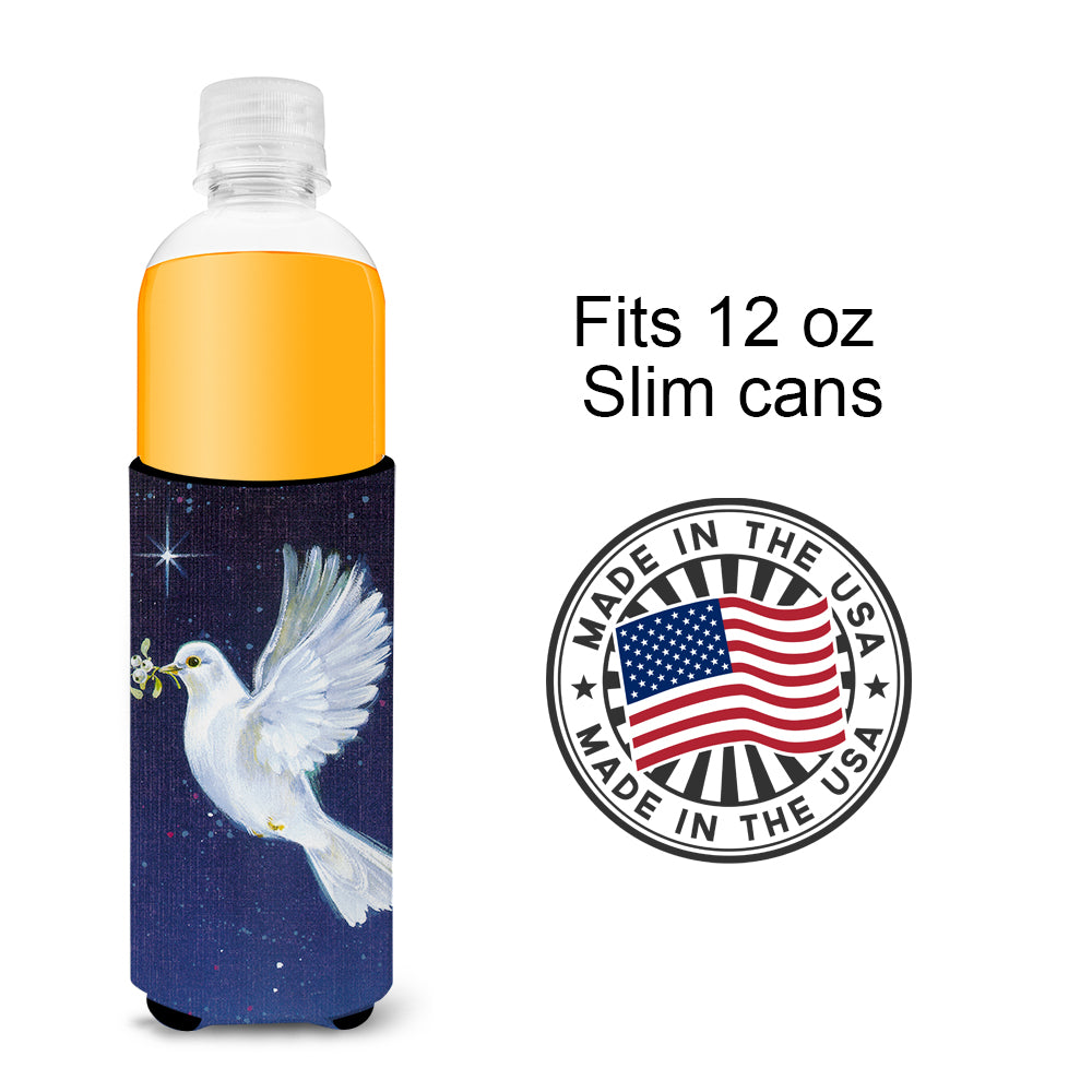 Peace Dove with the Olive Branch Ultra Beverage Insulators for slim cans AAH1624MUK