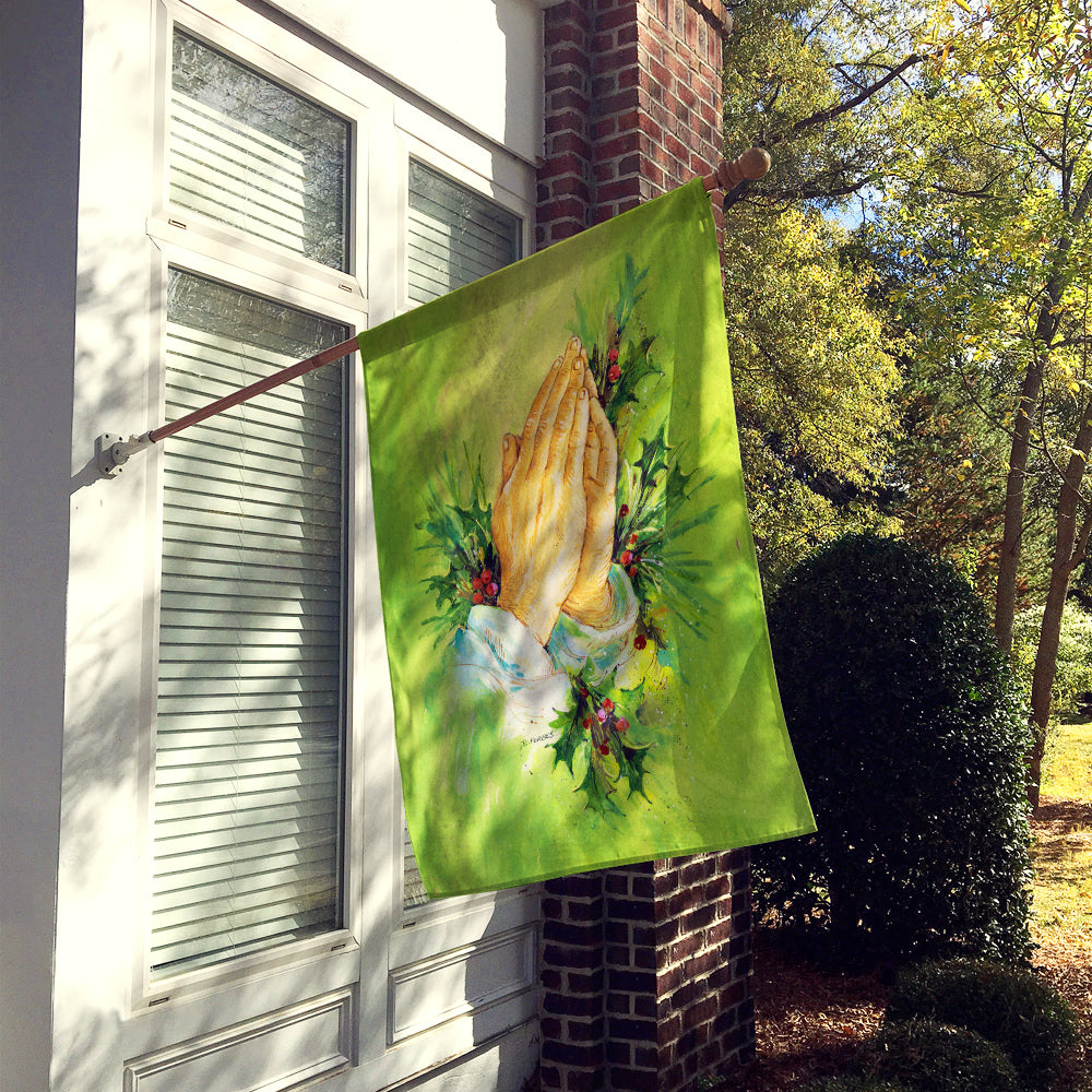Praying Hangs with Holly Leaves Flag Canvas House Size AAH5985CHF  the-store.com.