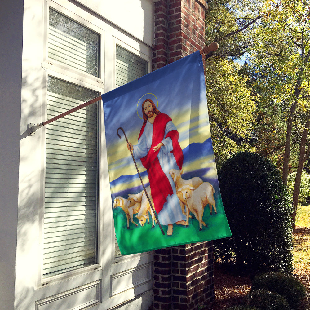 Jesus The Good Shepherd Flag Canvas House Size AAH6876CHF