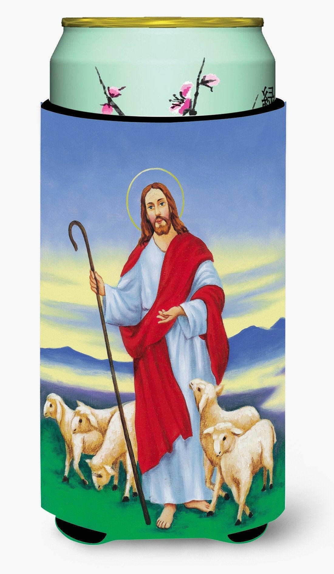 Jesus The Good Shepherd Tall Boy Beverage Insulator Hugger AAH6876TBC by Caroline's Treasures