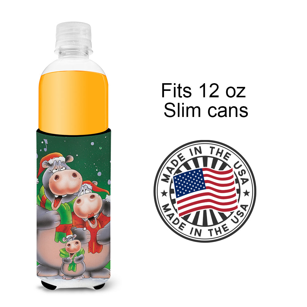 Hippo Family Caroling Ultra Beverage Insulators for slim cans AAH7195MUK