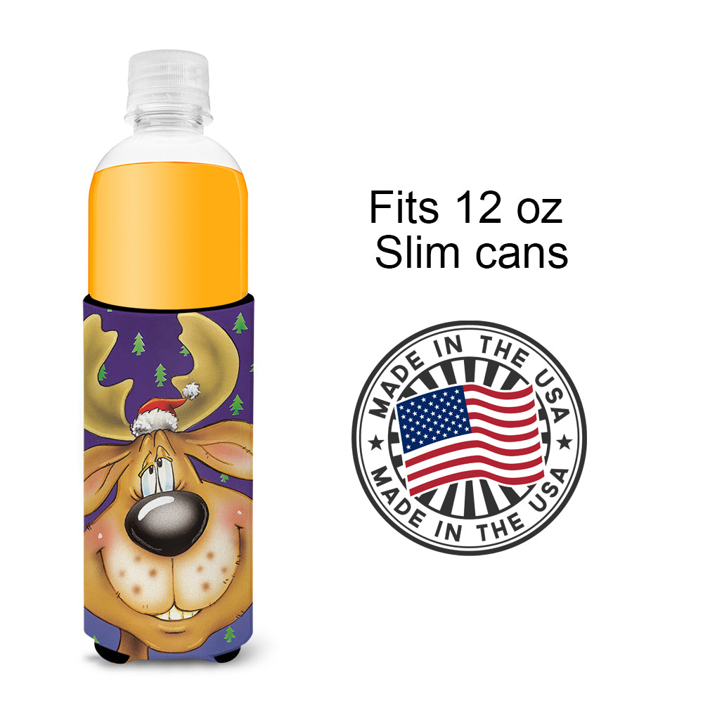 Comic Reindeer Ultra Beverage Insulators for slim cans AAH7198MUK  the-store.com.