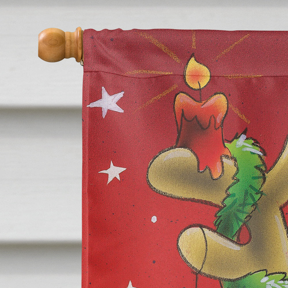 Comic Reindeer with Decorated Antlers Flag Canvas House Size AAH7206CHF  the-store.com.