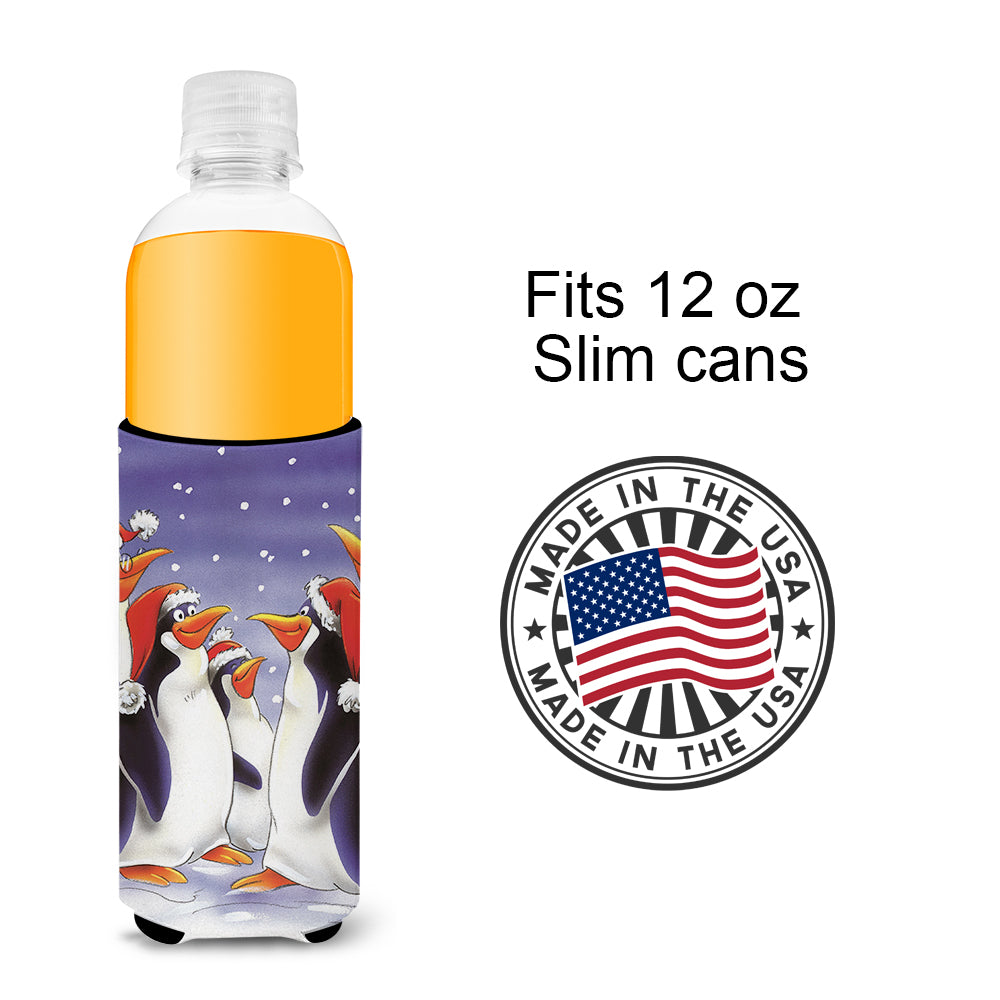 Holiday Penguins Ultra Beverage Insulators for slim cans AAH7264MUK  the-store.com.
