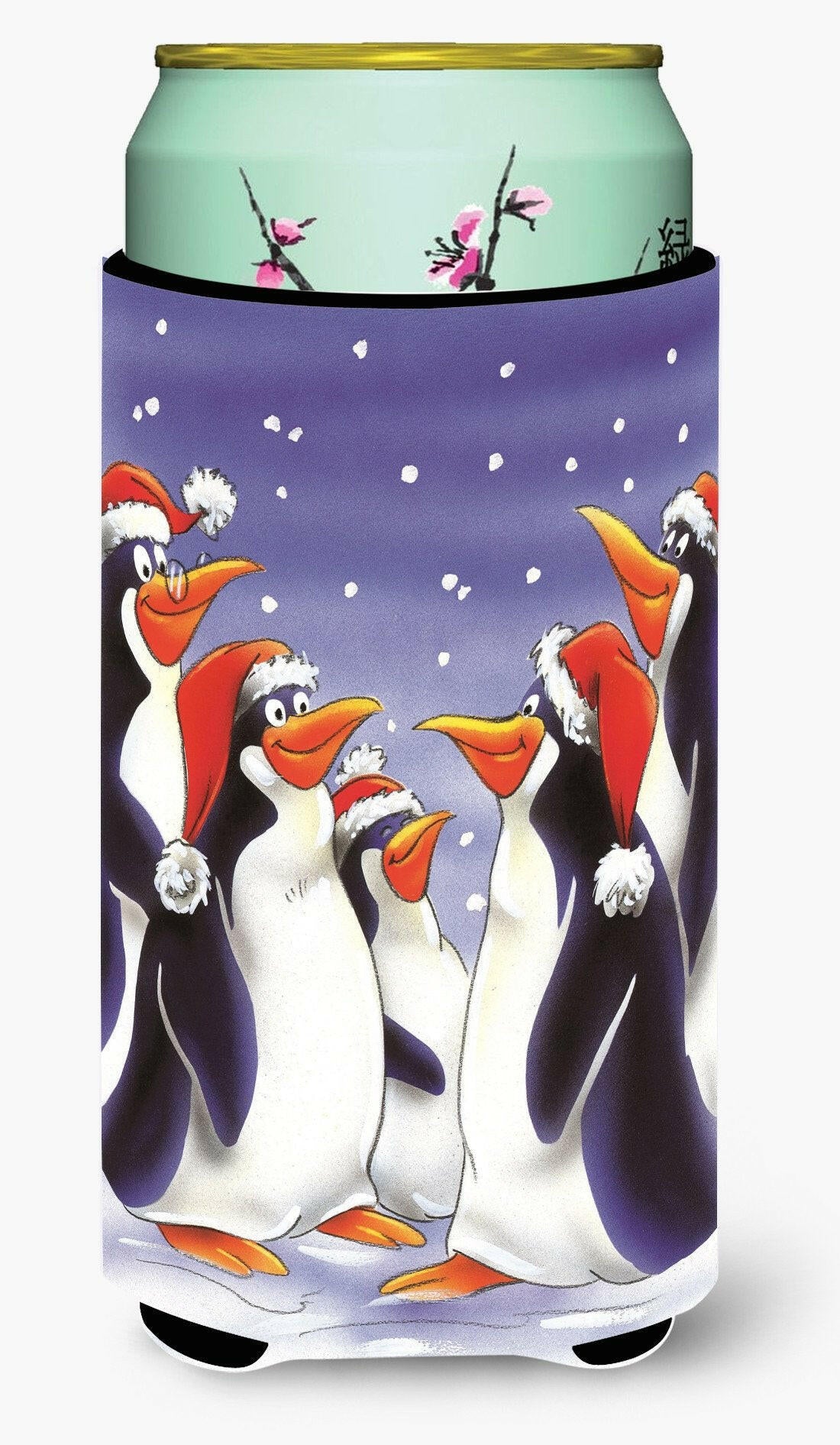 Holiday Penguins Tall Boy Beverage Insulator Hugger AAH7264TBC by Caroline&#39;s Treasures