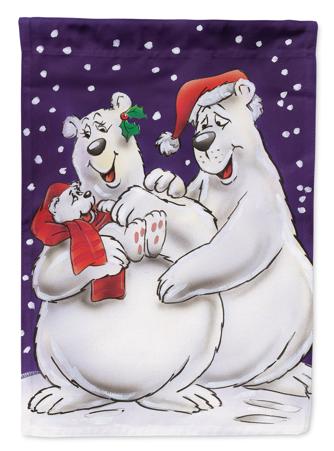 Holiday Polar Bears Drapeau Jardin Taille AAH7269GF