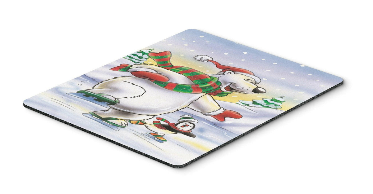 Holiday Polar Bears Ice Skating Mouse Pad, Hot Pad or Trivet AAH7270MP by Caroline&#39;s Treasures