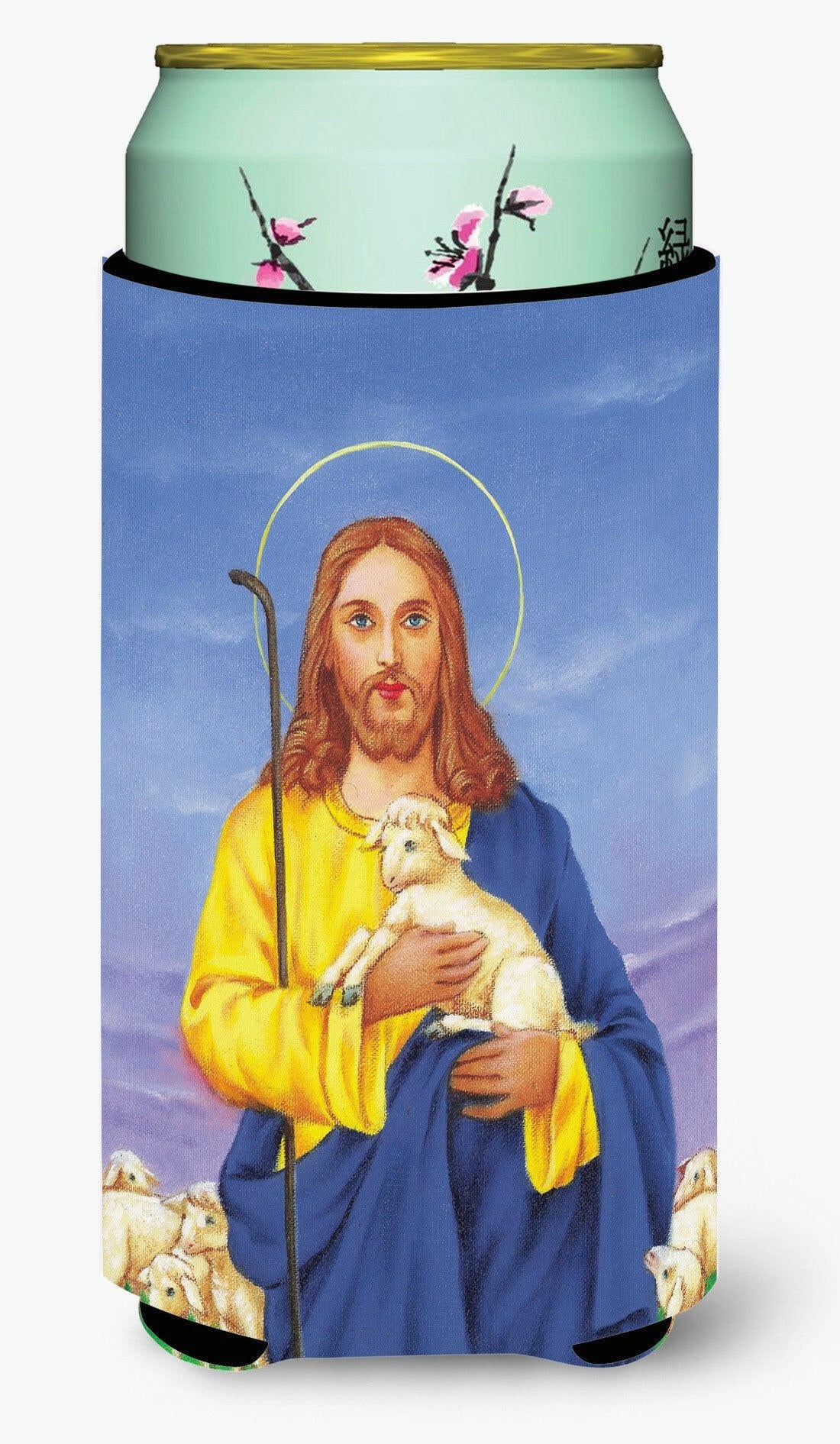 Jesus The Good Shepherd holding a lamb Tall Boy Beverage Insulator Hugger AAH8215TBC by Caroline&#39;s Treasures