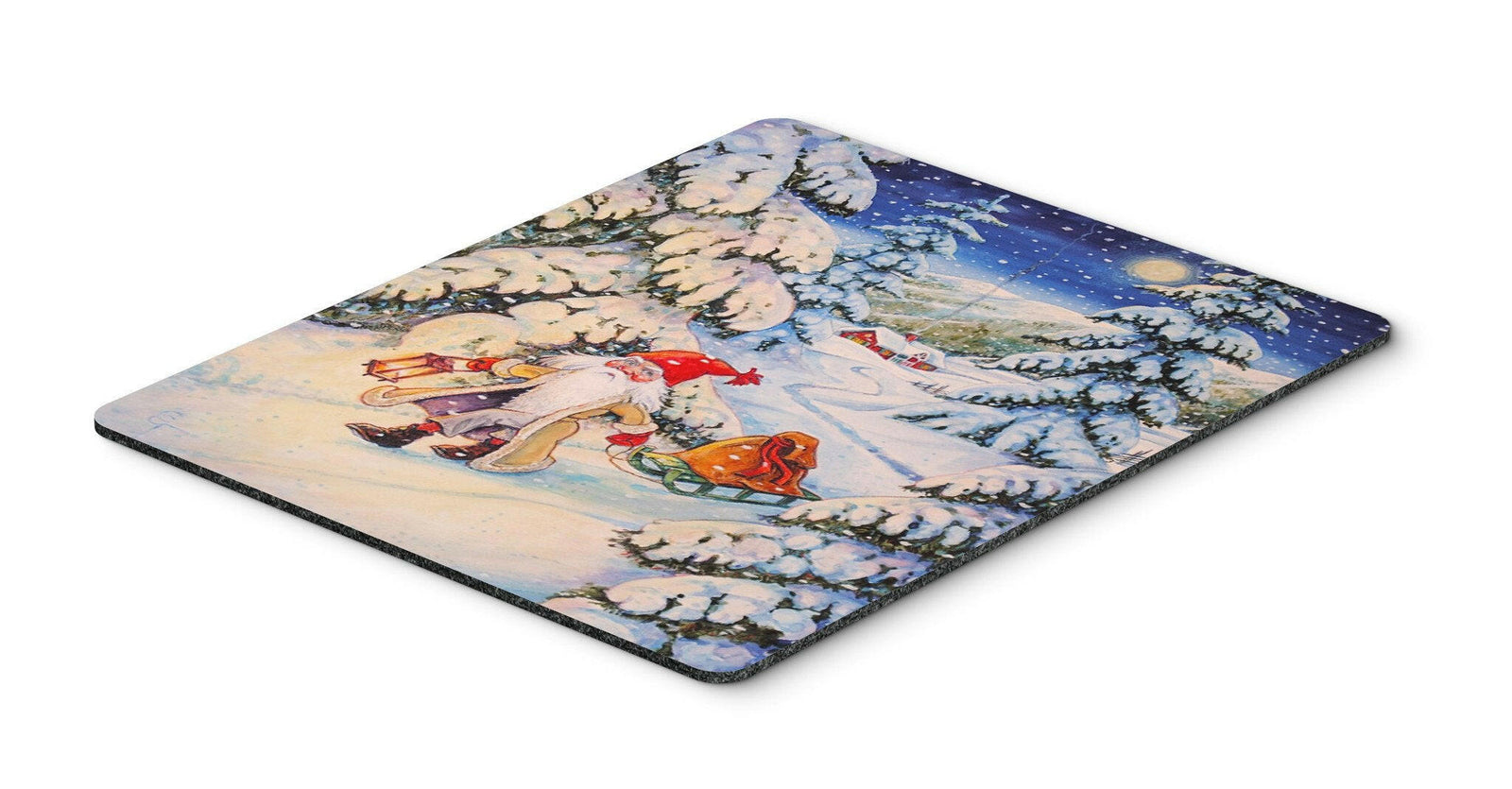 Christmas Gnome pulling a sled Mouse Pad, Hot Pad or Trivet ACG0144MP by Caroline's Treasures