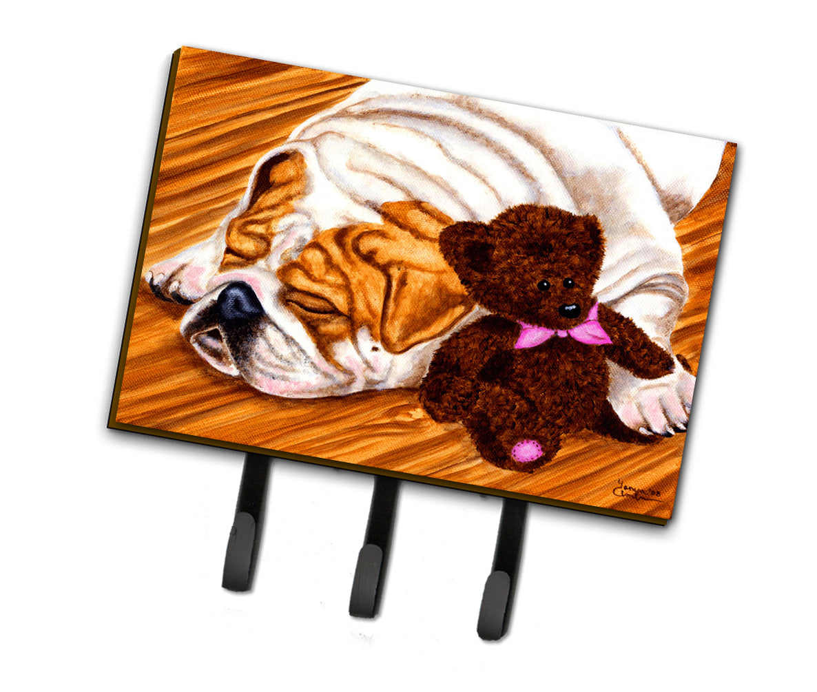 English Bulldog and Teddy Bear Leash or Key Holder AMB1003TH68