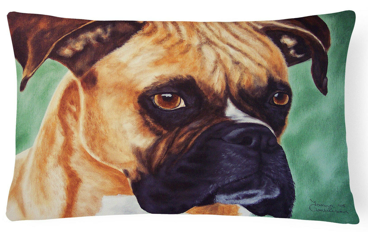 Boxer by Tanya and Craig Amberson Fabric Decorative Pillow AMB1029PW1216 by Caroline&#39;s Treasures
