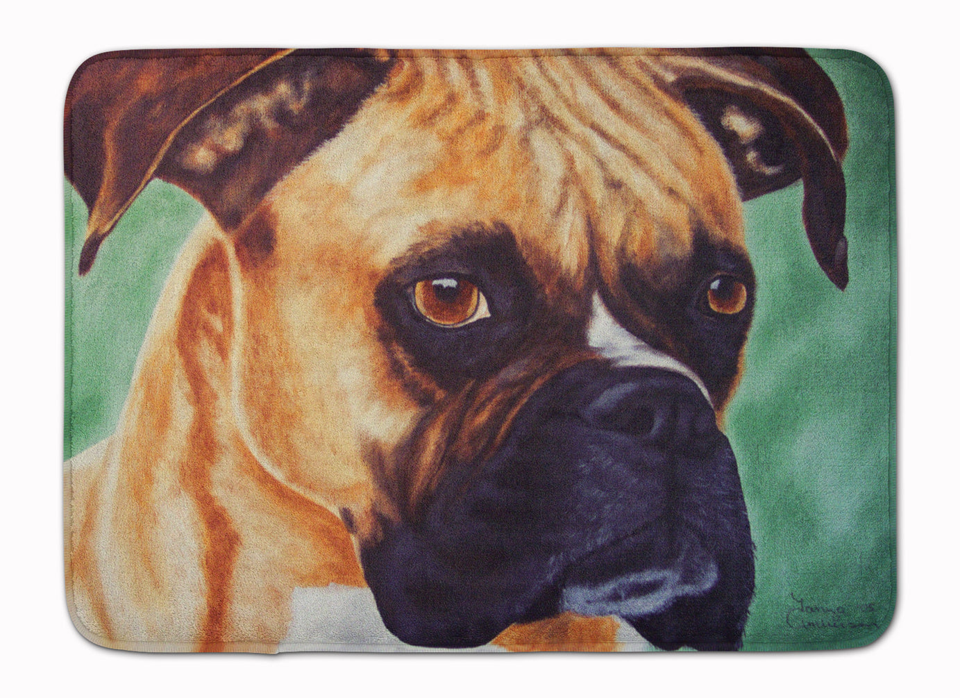 Boxer by Tanya and Craig Amberson Machine Washable Memory Foam Mat AMB1029RUG - the-store.com