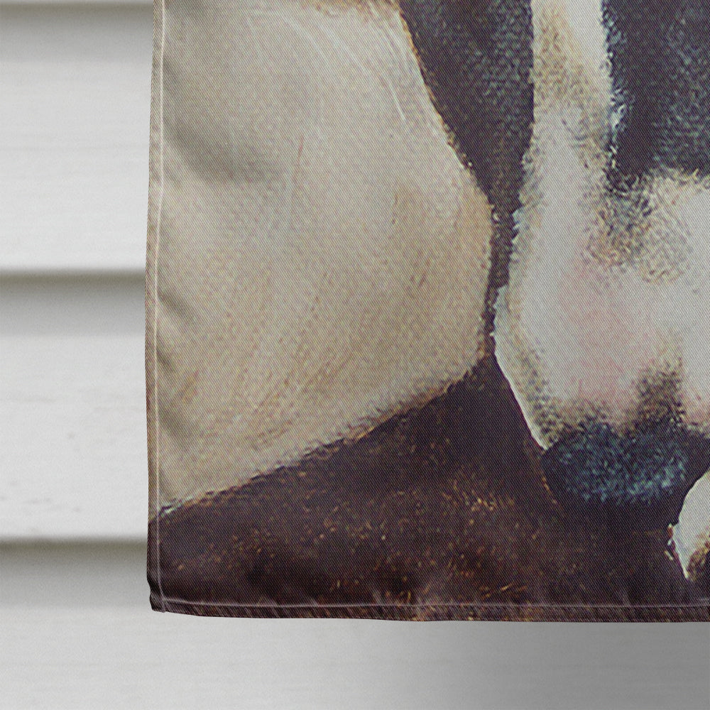 Bull Terrier by Tanya and Craig Amberson Flag Canvas House Size AMB1030CHF  the-store.com.