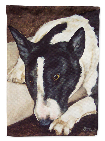 Bull Terrier by Tanya and Craig Amberson Flag Garden Size