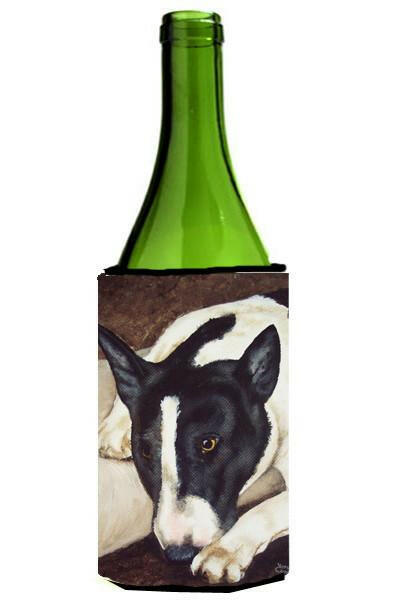 Bull Terrier by Tanya and Craig Amberson Wine Bottle Beverage Insulator Hugger AMB1030LITERK by Caroline&#39;s Treasures