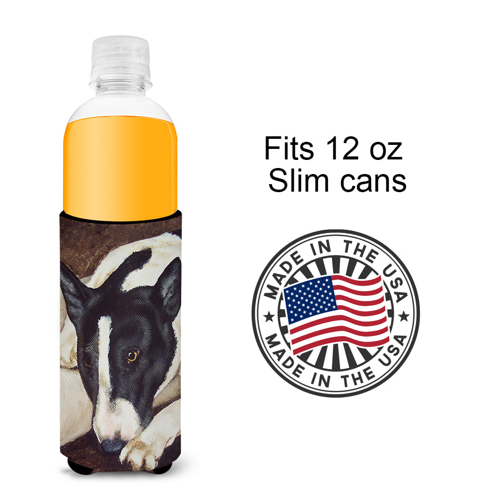 Bull Terrier par Tanya et Craig Amberson Ultra Beverage Isolateurs pour canettes minces AMB1030MUK