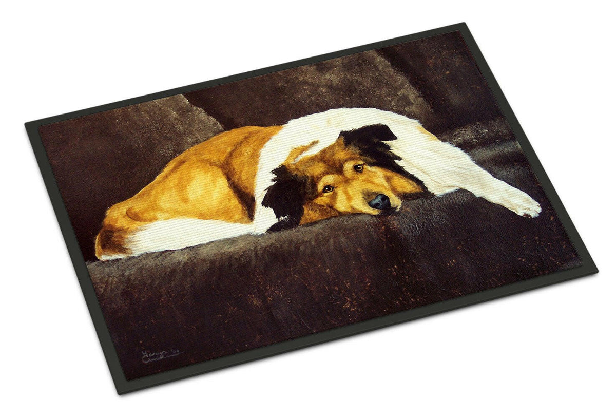 Collie by Tanya and Craig Amberson Indoor or Outdoor Mat 24x36 AMB1031JMAT - the-store.com