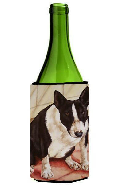 Bull Terrier English Bully Wine Bottle Beverage Insulator Hugger AMB1034LITERK by Caroline's Treasures