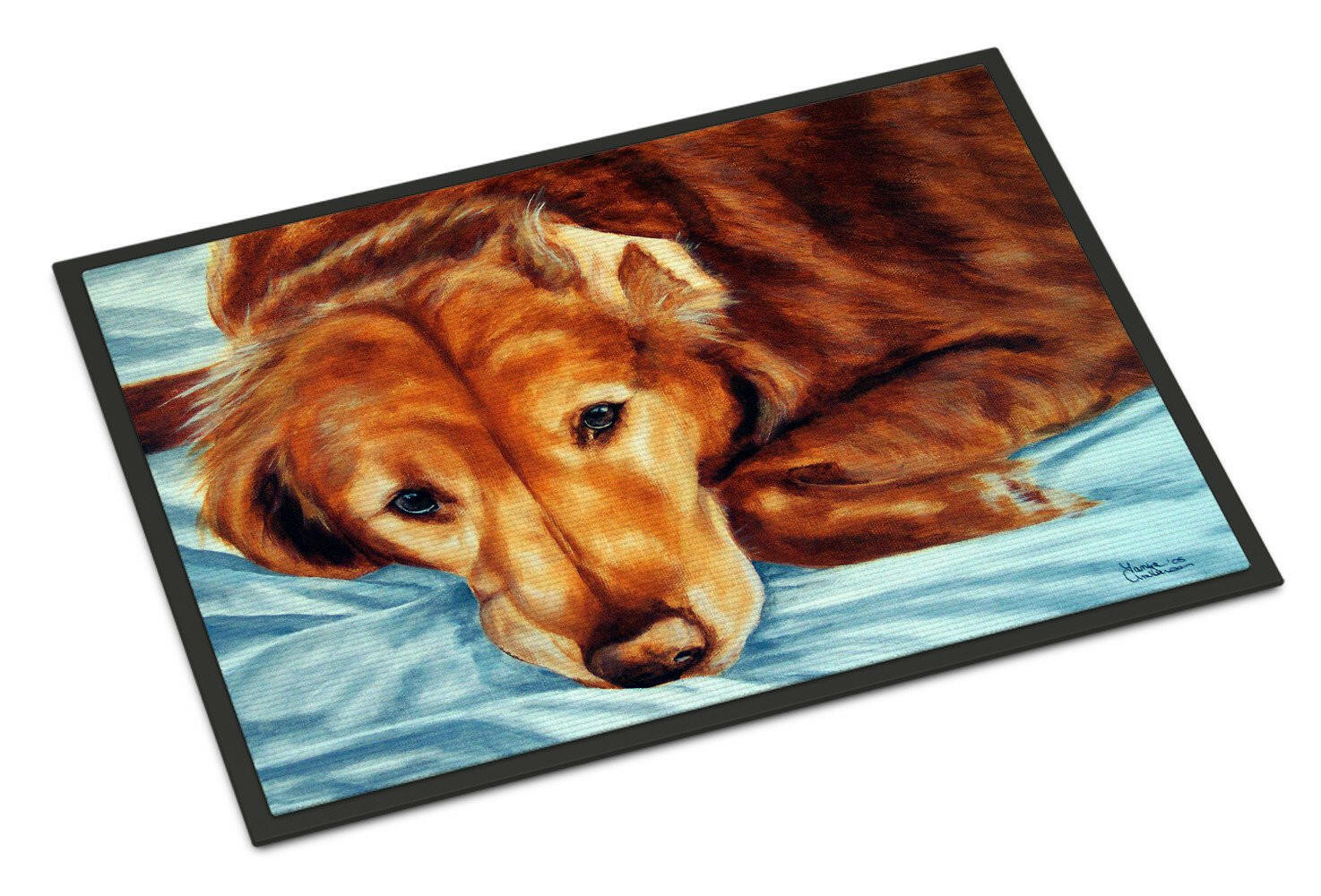 Golden Retriever by Tanya and Craig Amberson Indoor or Outdoor Mat 18x27 AMB1040MAT - the-store.com