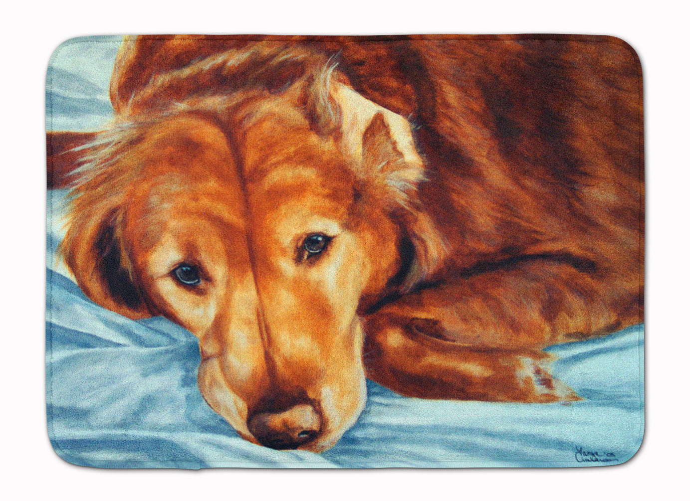 Golden Retriever by Tanya and Craig Amberson Machine Washable Memory Foam Mat - the-store.com