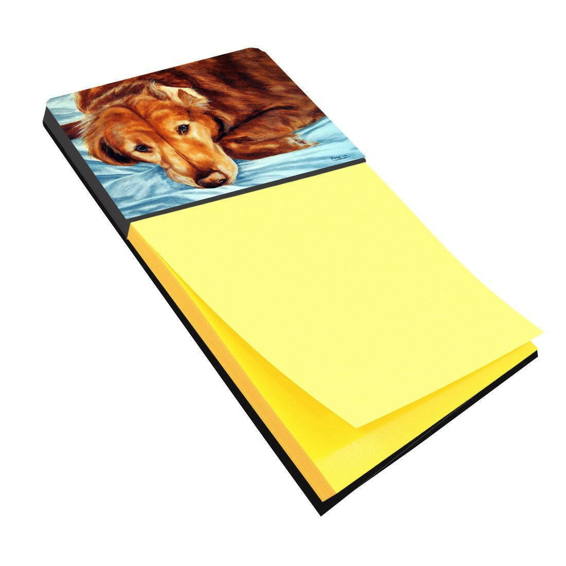 Golden Retriever by Tanya and Craig Amberson Sticky Note Holder AMB1040SN by Caroline's Treasures