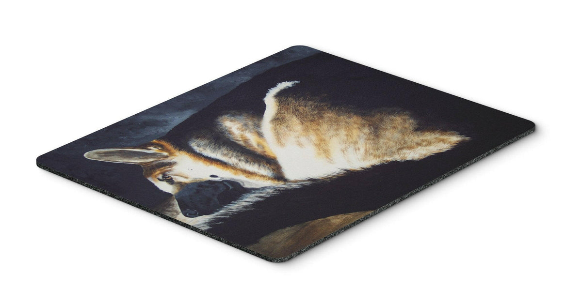 Day Dreamer German Shepherd Mouse Pad, Hot Pad or Trivet AMB1042MP by Caroline&#39;s Treasures