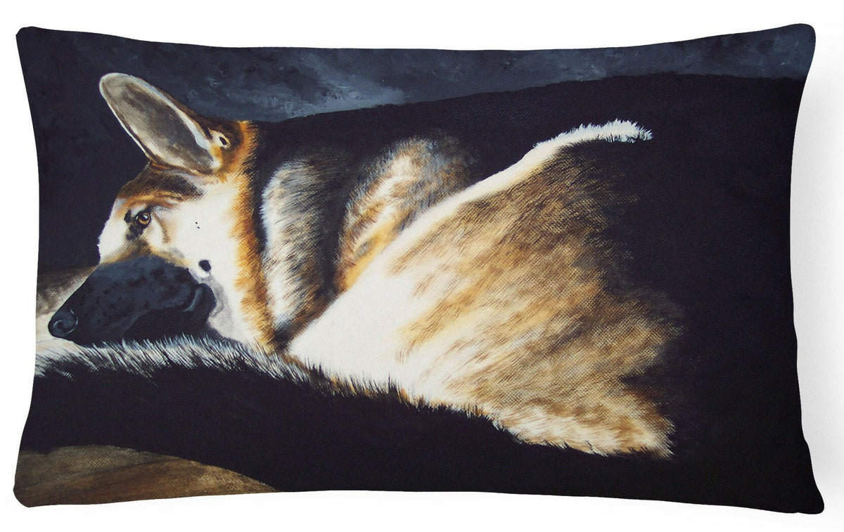 Day Dreamer German Shepherd Fabric Decorative Pillow AMB1042PW1216 by Caroline&#39;s Treasures