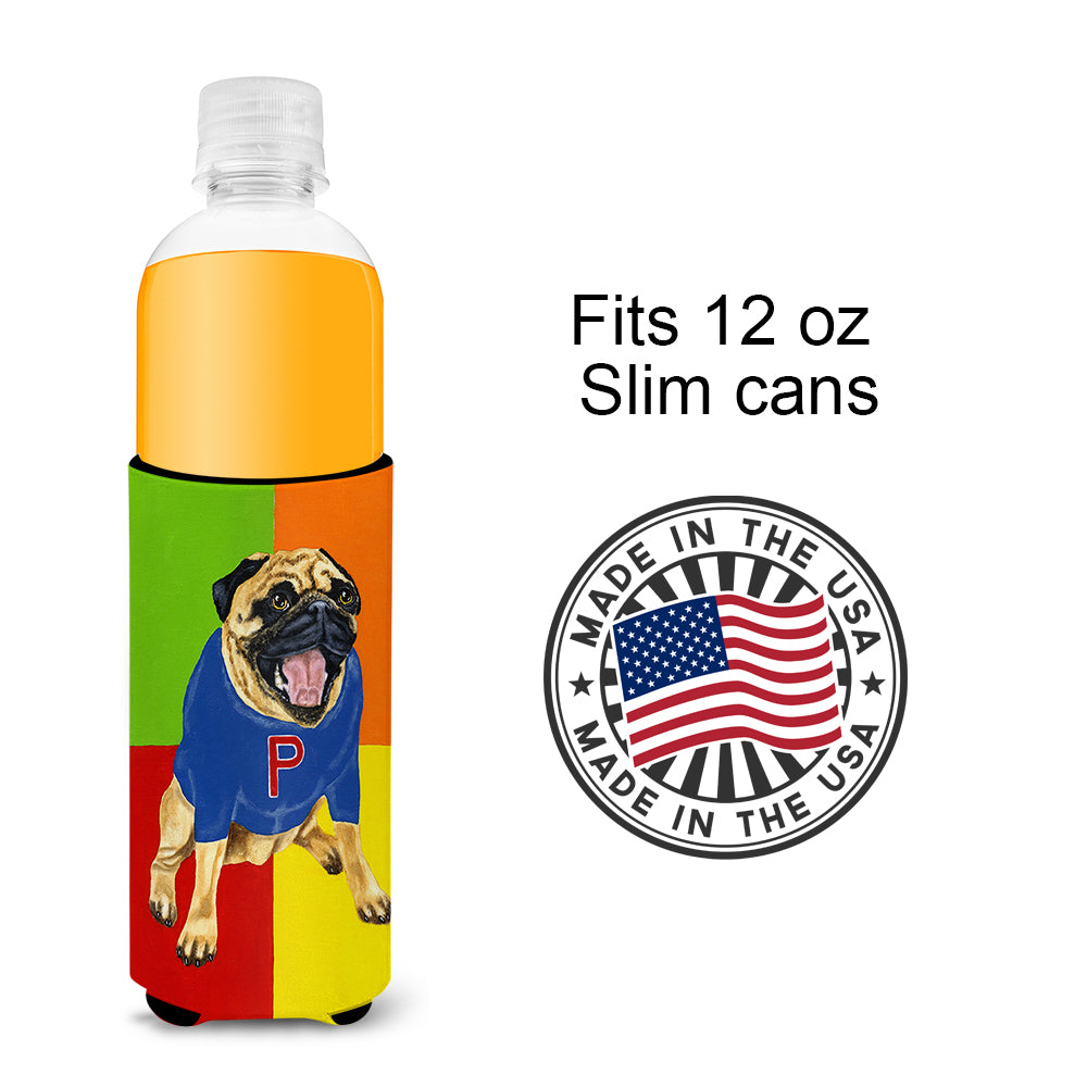 Go Team Varsity Pug Ultra Beverage Insulators for slim cans AMB1068MUK
