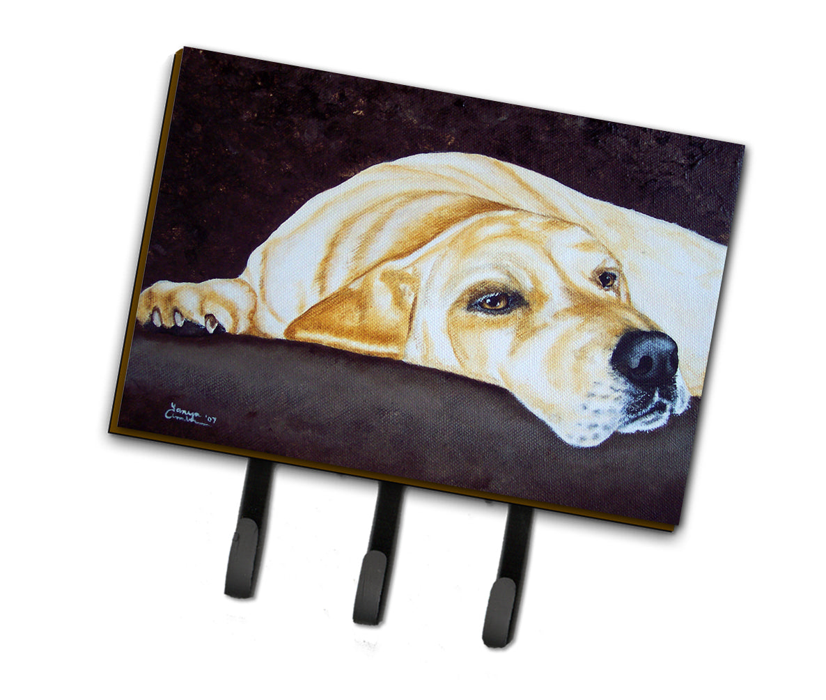 Naptime Yellow Labrador Leash or Key Holder AMB1072TH68  the-store.com.