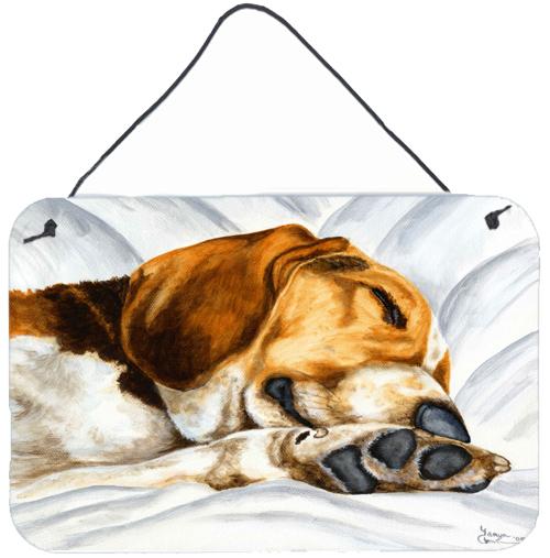 Beagle Bliss Wall or Door Hanging Prints AMB1076DS812 by Caroline's Treasures